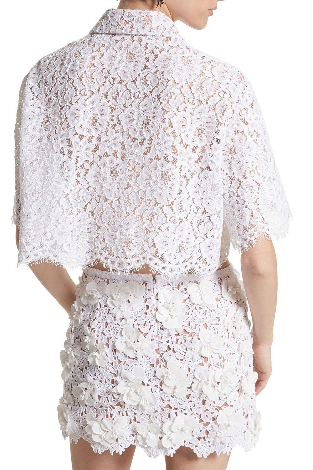 MICHAEL KORS-Floral Cropped Shirt-