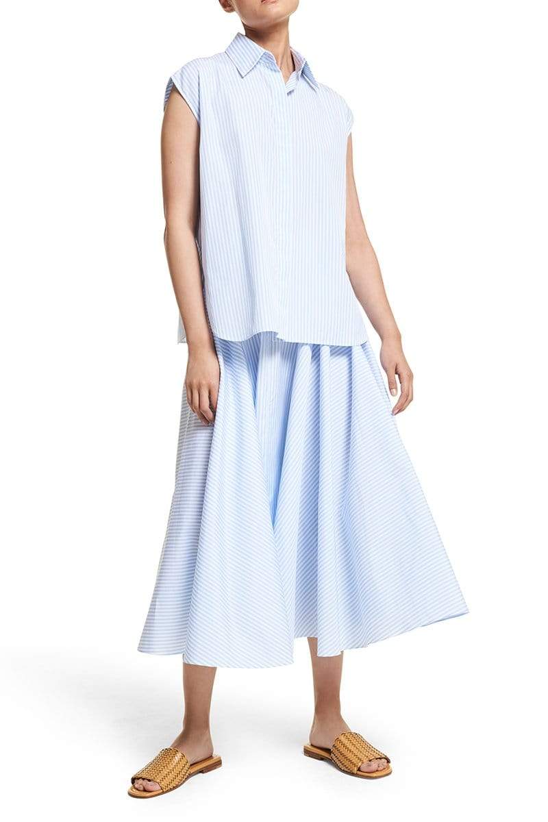 MICHAEL KORS-Sleeveless Button Down Shirt-
