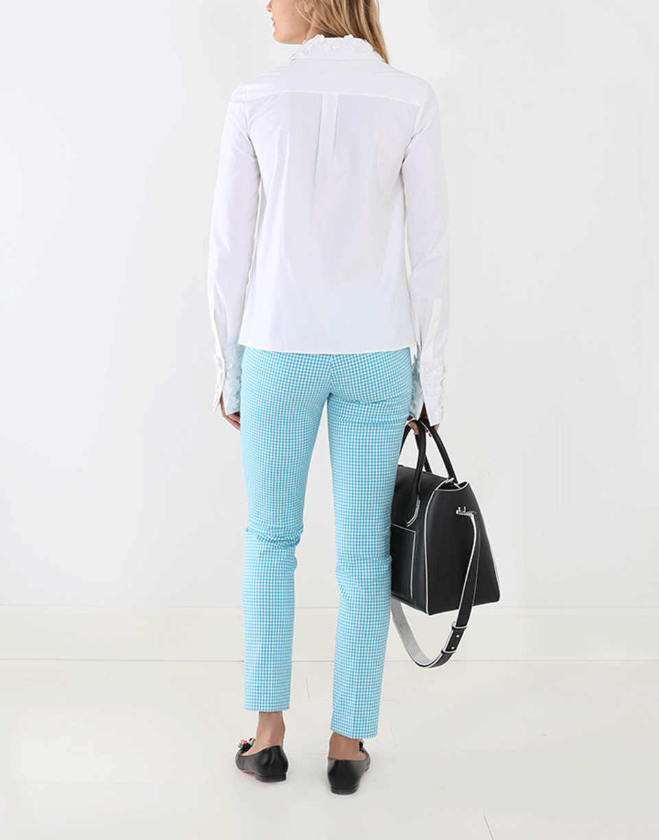 MICHAEL KORS-Embroidered Collar Button Shirt-