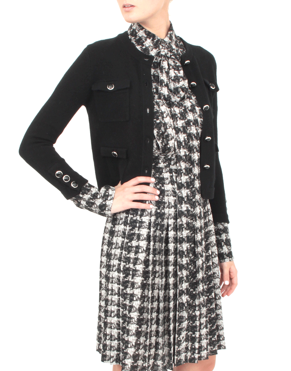 MICHAEL KORS-Button Cuff Cardigan-