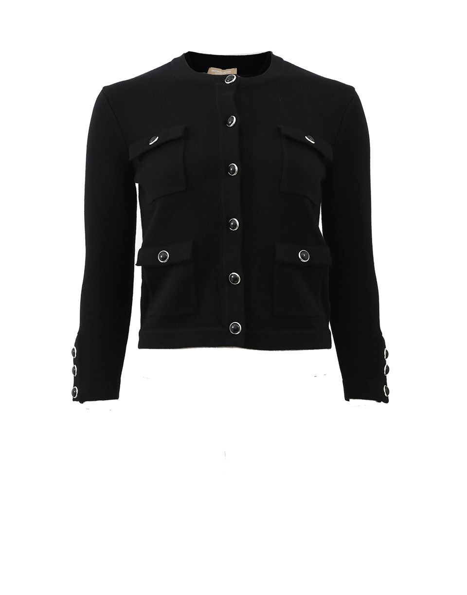 MICHAEL KORS-Button Cuff Cardigan-