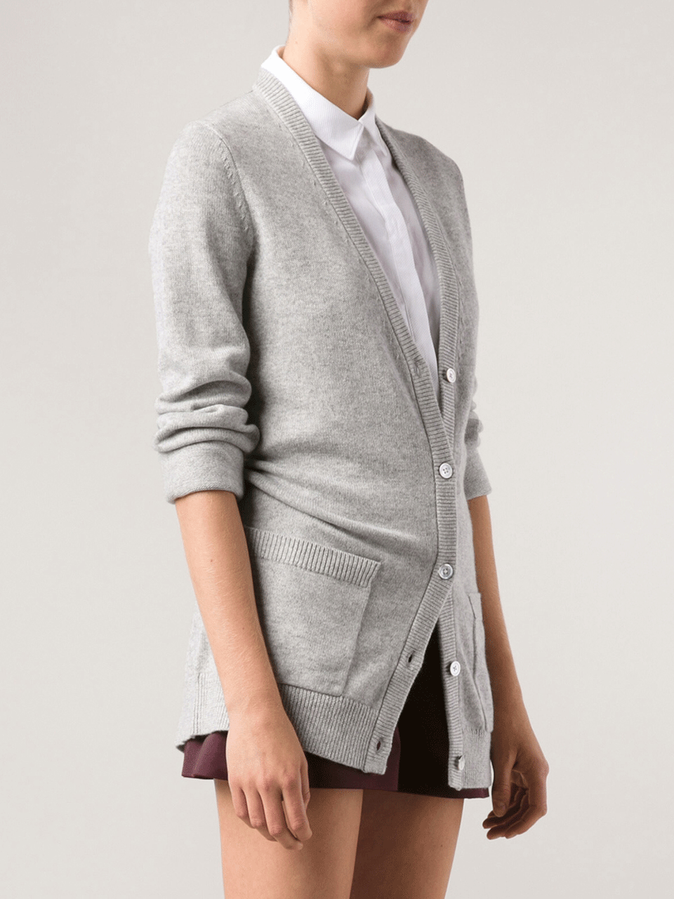MICHAEL KORS-Cotton Cashmere Long Cardigan-