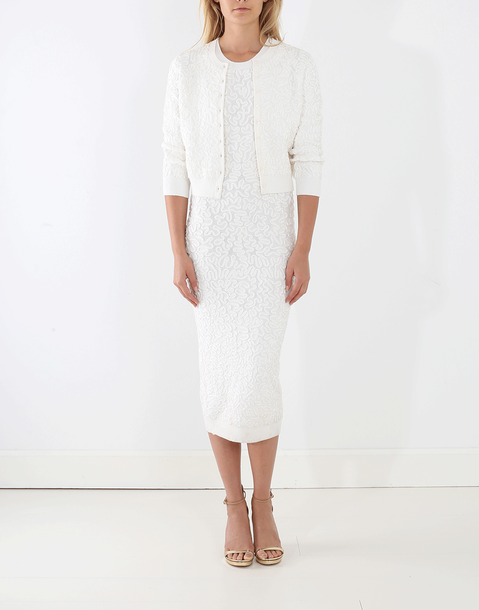 MICHAEL KORS-Soutache Embroidered Cropped Cardigan-