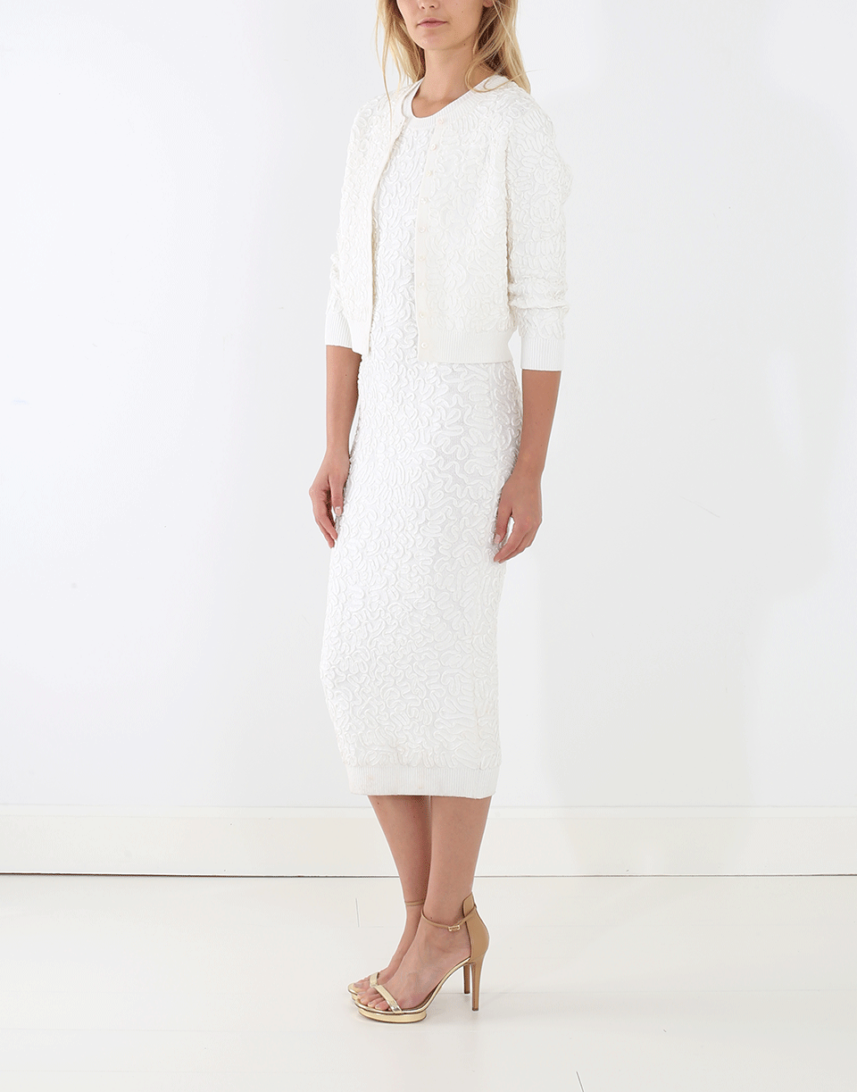 MICHAEL KORS-Soutache Embroidered Cropped Cardigan-