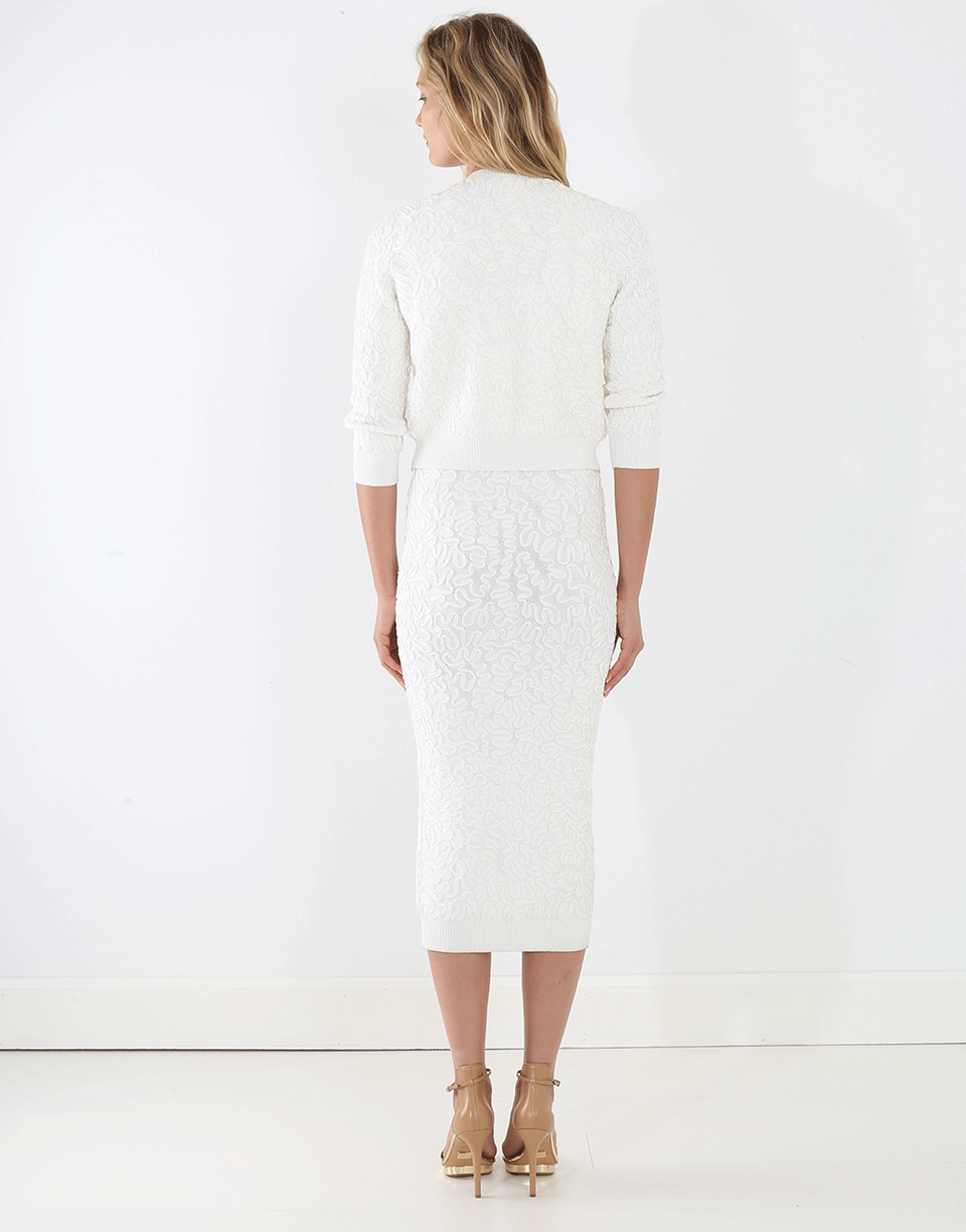 MICHAEL KORS-Soutache Embroidered Cropped Cardigan-
