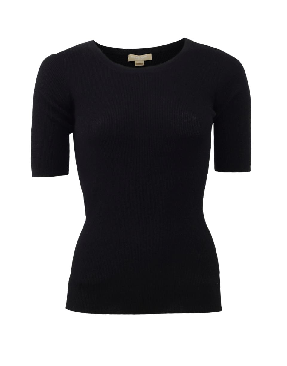 MICHAEL KORS-Elbow Sleeve Crewneck-