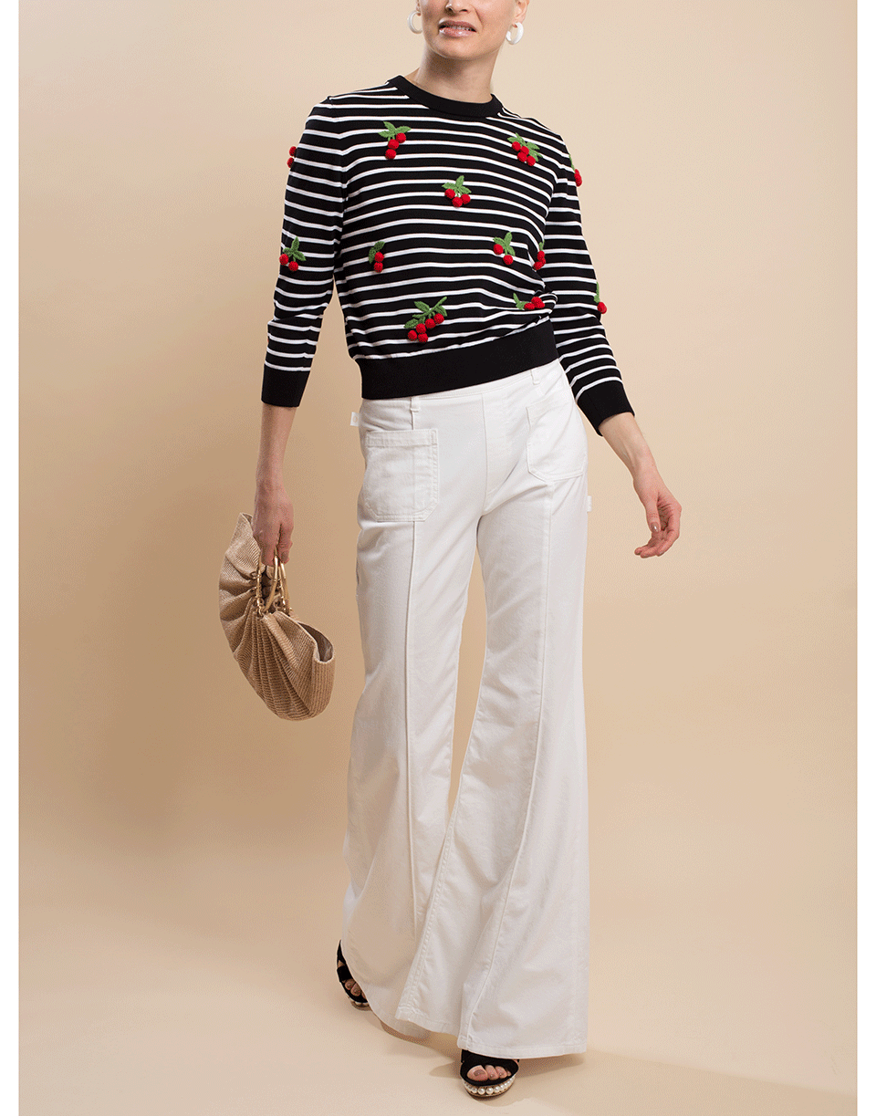 MICHAEL KORS-Cherry Embellished Pullover Sweater-