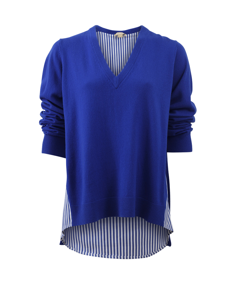 MICHAEL KORS-Cashmere Contrast Sweater-