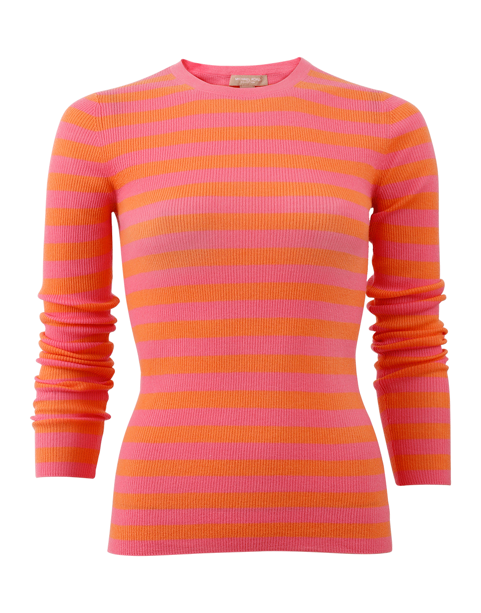 MICHAEL KORS-Striped Knit Top-