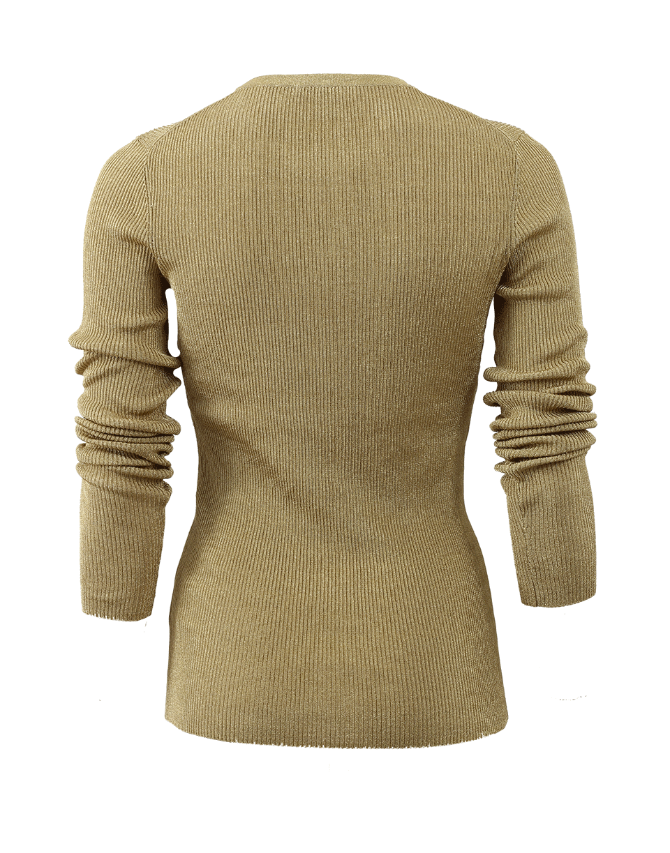 MICHAEL KORS-Metallic Ribbed Pull Over-