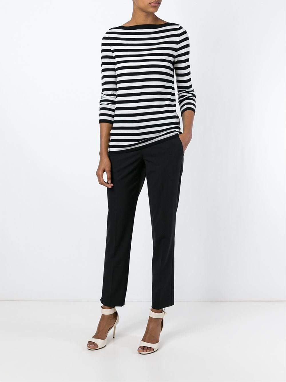 MICHAEL KORS-Striped Long Sleeve Shirt-