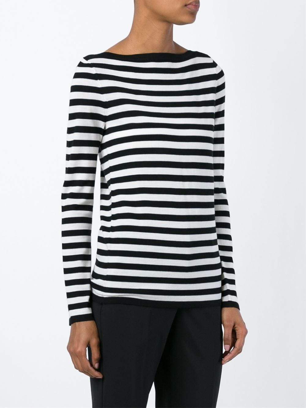 MICHAEL KORS-Striped Long Sleeve Shirt-