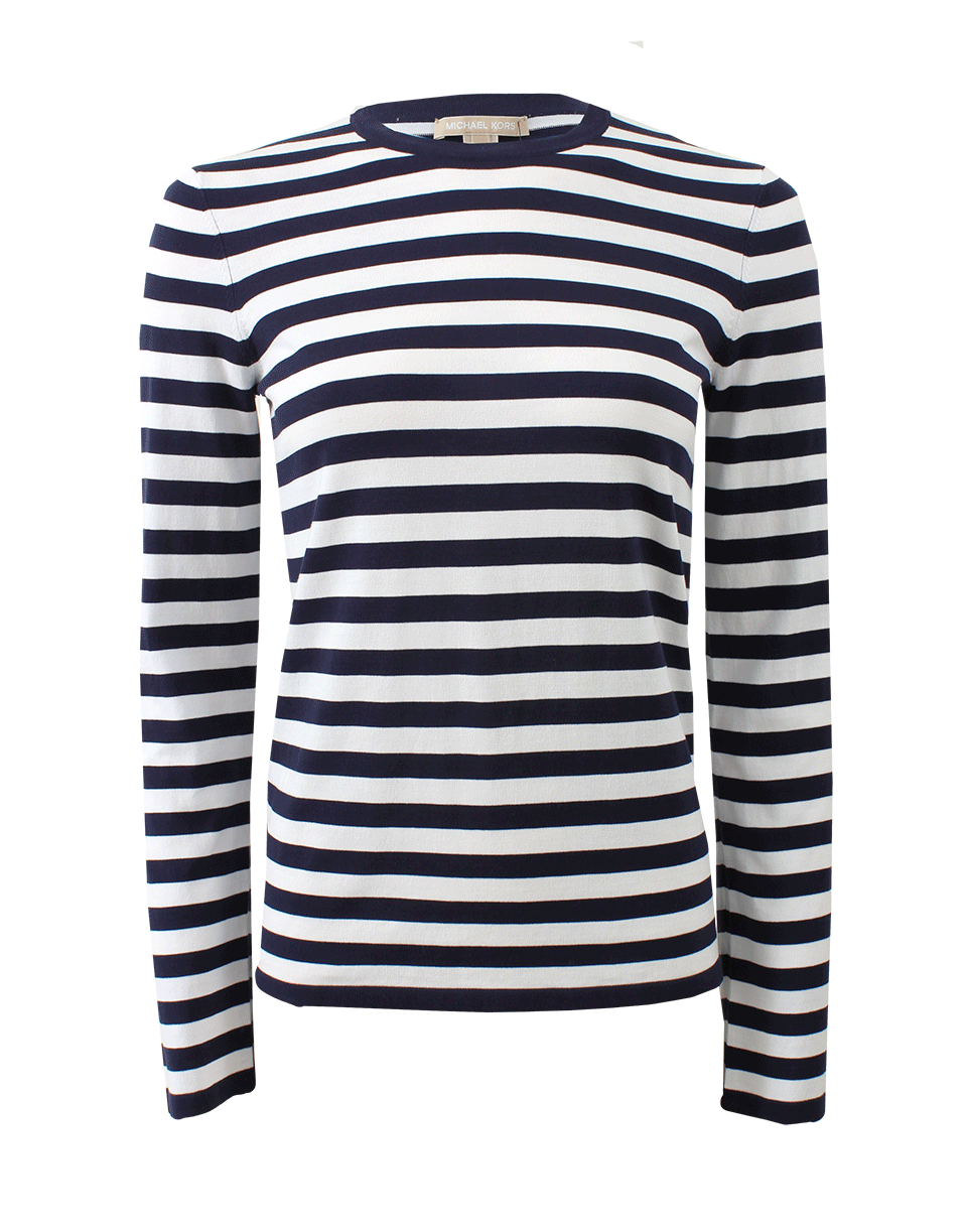 MICHAEL KORS-Striped Crewneck-
