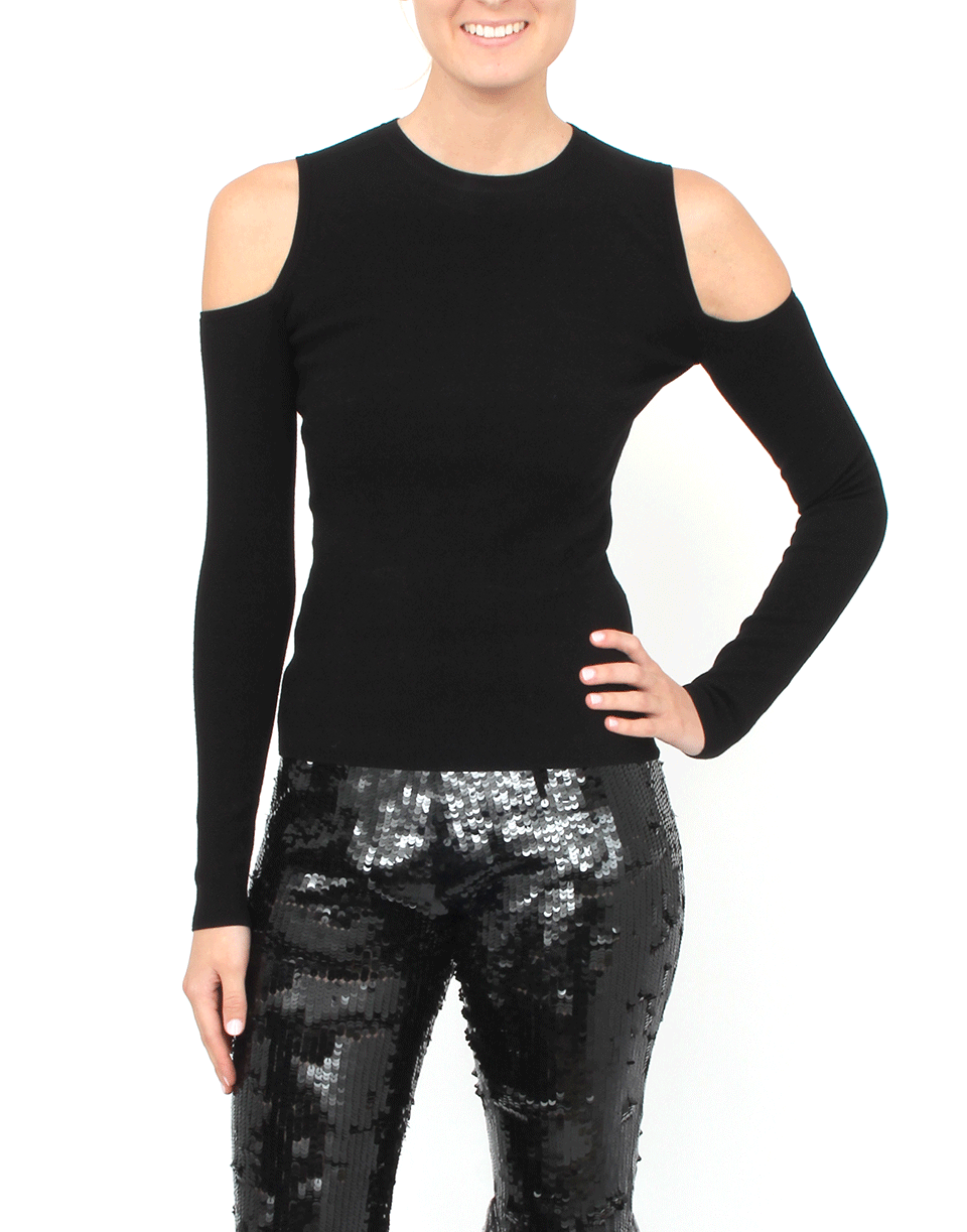 MICHAEL KORS-Cold Shoulder Top-