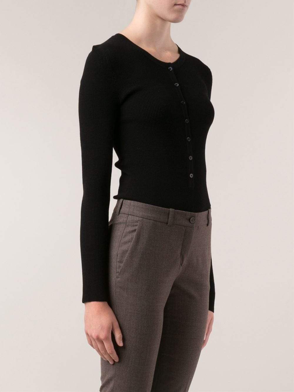 MICHAEL KORS-Ribbed Henley-