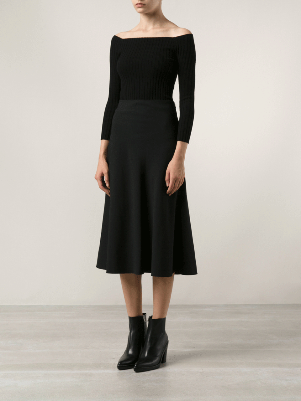 MICHAEL KORS-Stretch Viscose Boatneck-