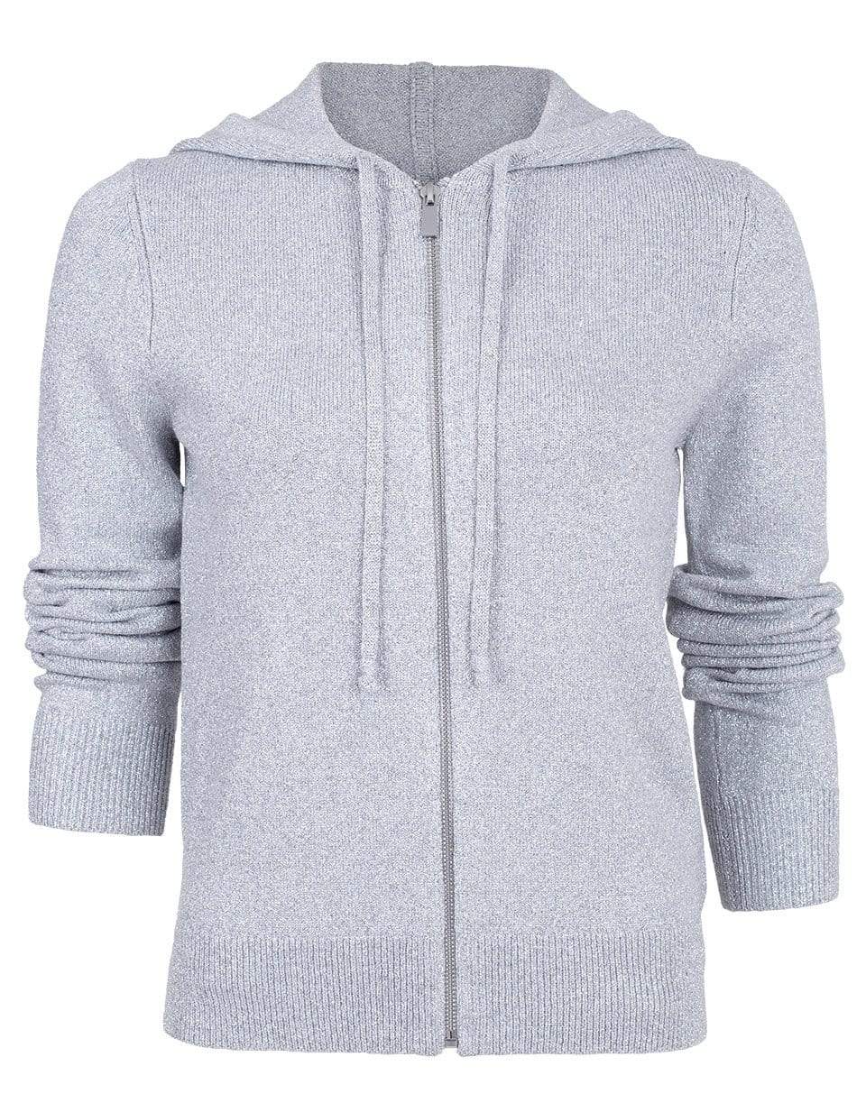 MICHAEL KORS-Metallic Viscose Hoodie-