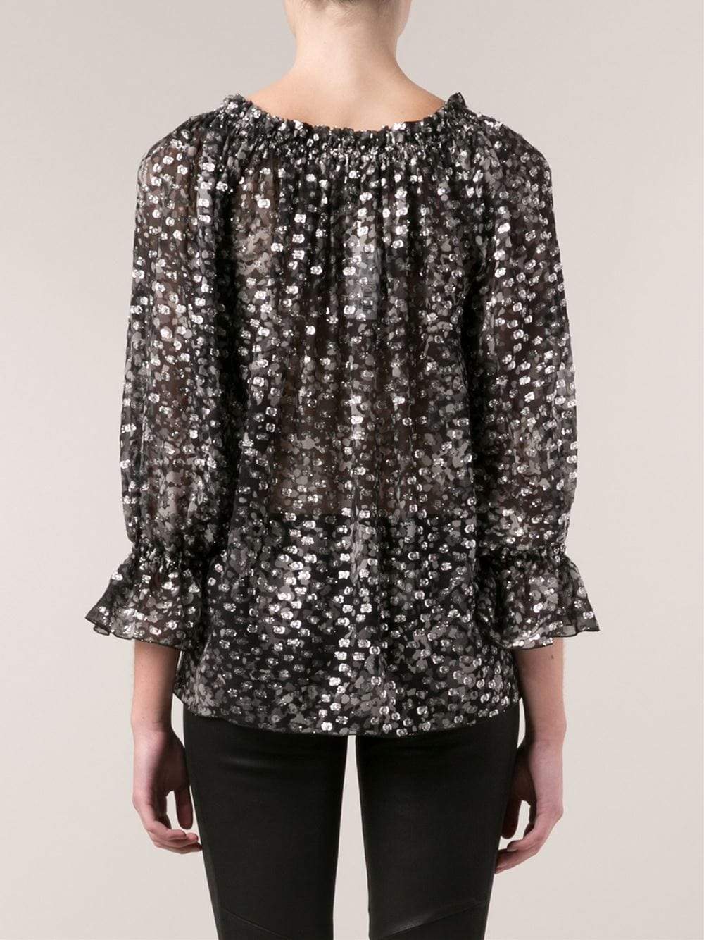 MICHAEL KORS-Off-Shoulder Floral Top-