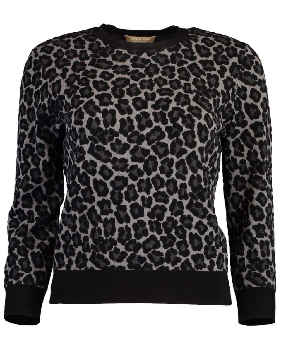 MICHAEL KORS-Leopard Print Pullover-ANIMAL