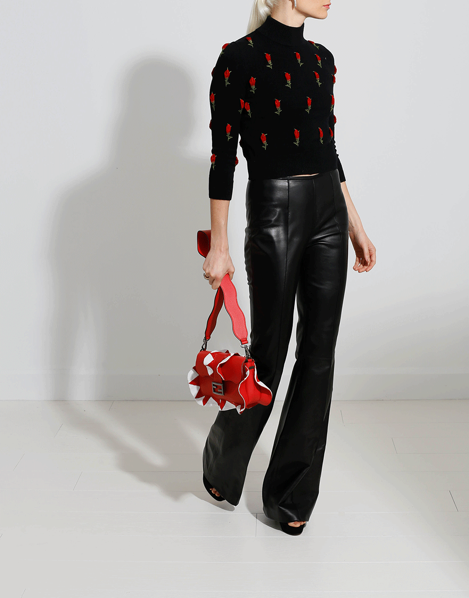 MICHAEL KORS-Rose Embroidered Starlet Sweater-