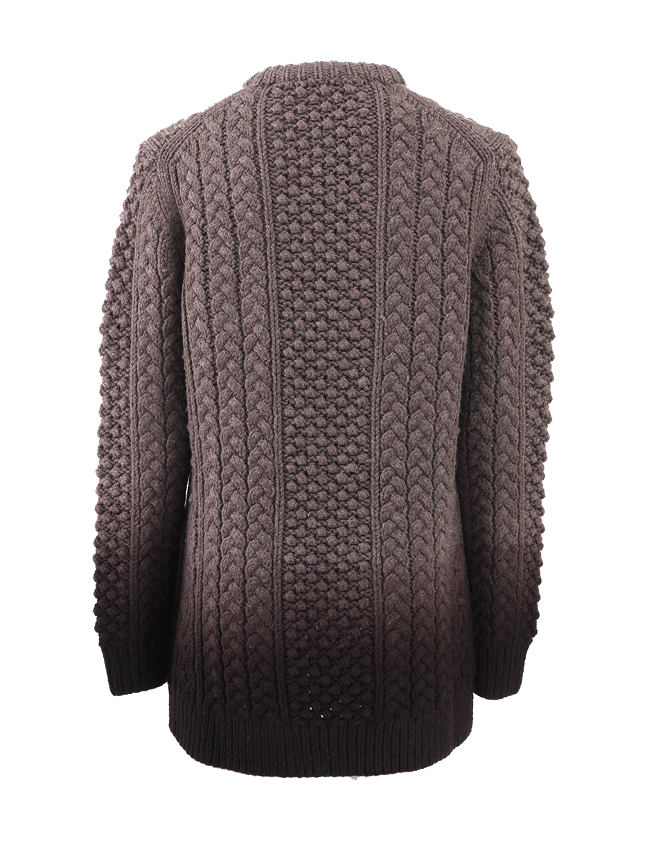 MICHAEL KORS-Aran Dye Crewneck Knit-