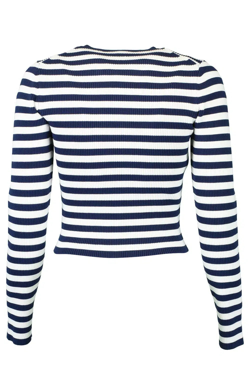 MICHAEL KORS-Long Sleeve Cropped Pullover-