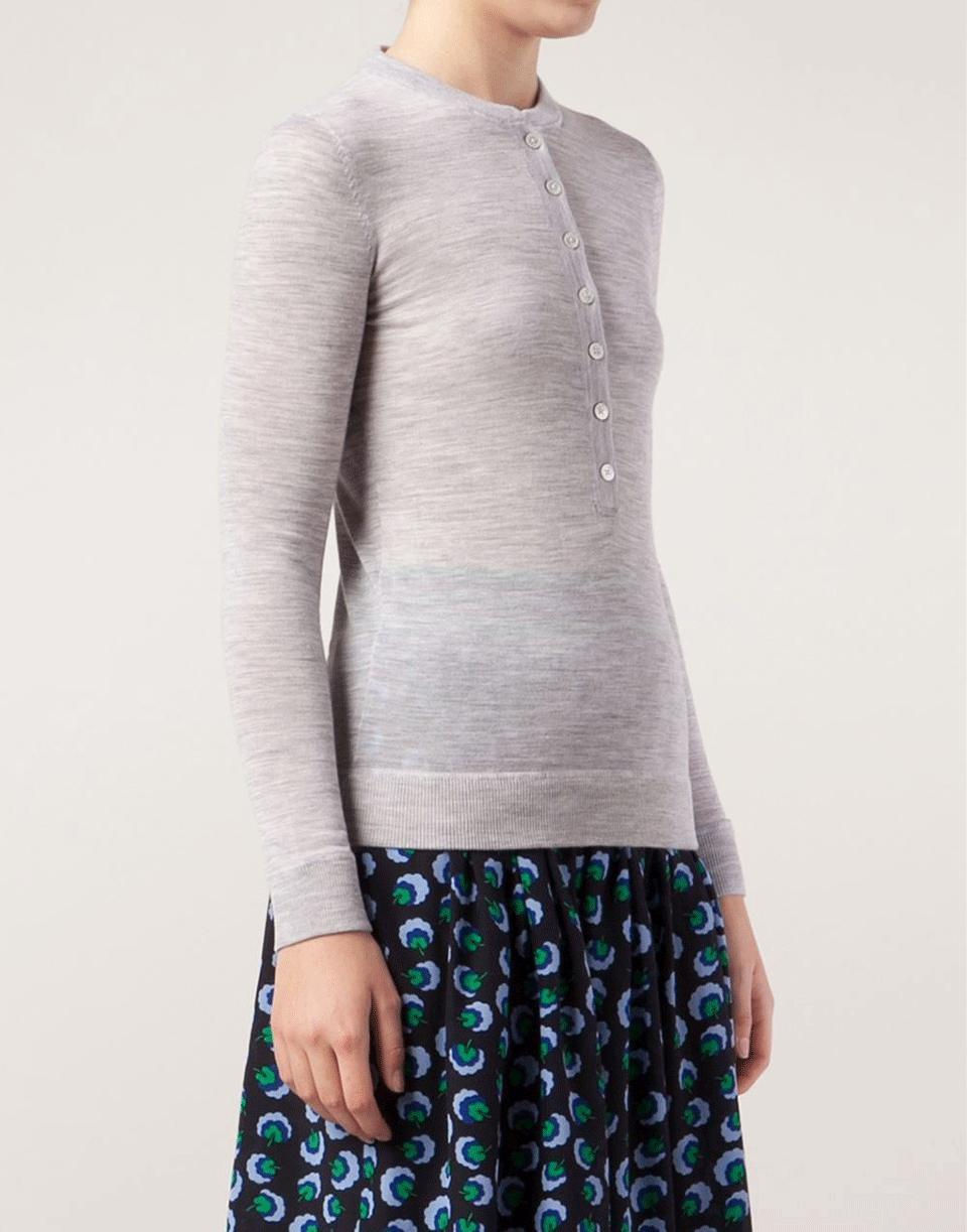 MICHAEL KORS-Featherweight Cashmere Henley-