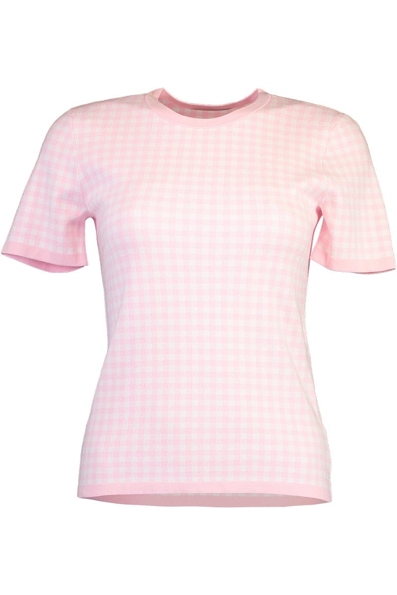 MICHAEL KORS-Gingham T Shirt-
