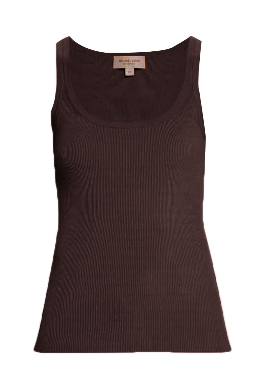 MICHAEL KORS-Ribbed Tank Top - Nutmeg-