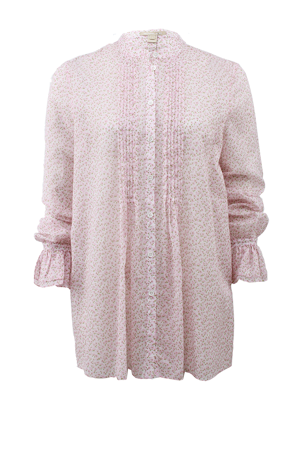 MICHAEL KORS-Pleat Front Floral Tunic-