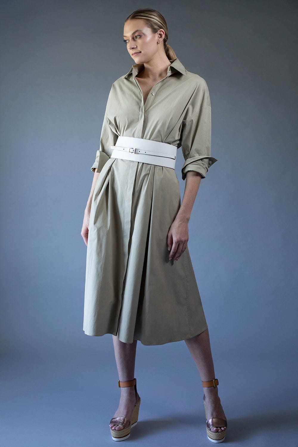 MICHAEL KORS COLLECTION-Wide Wrap Waist Belt-