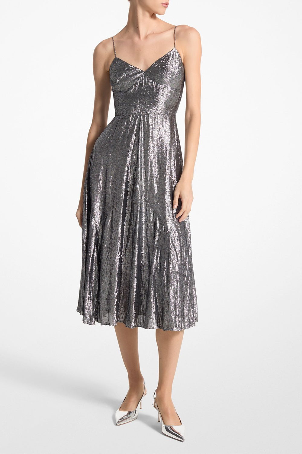 MICHAEL KORS COLLECTION-Crushed Tank Slip Dress-