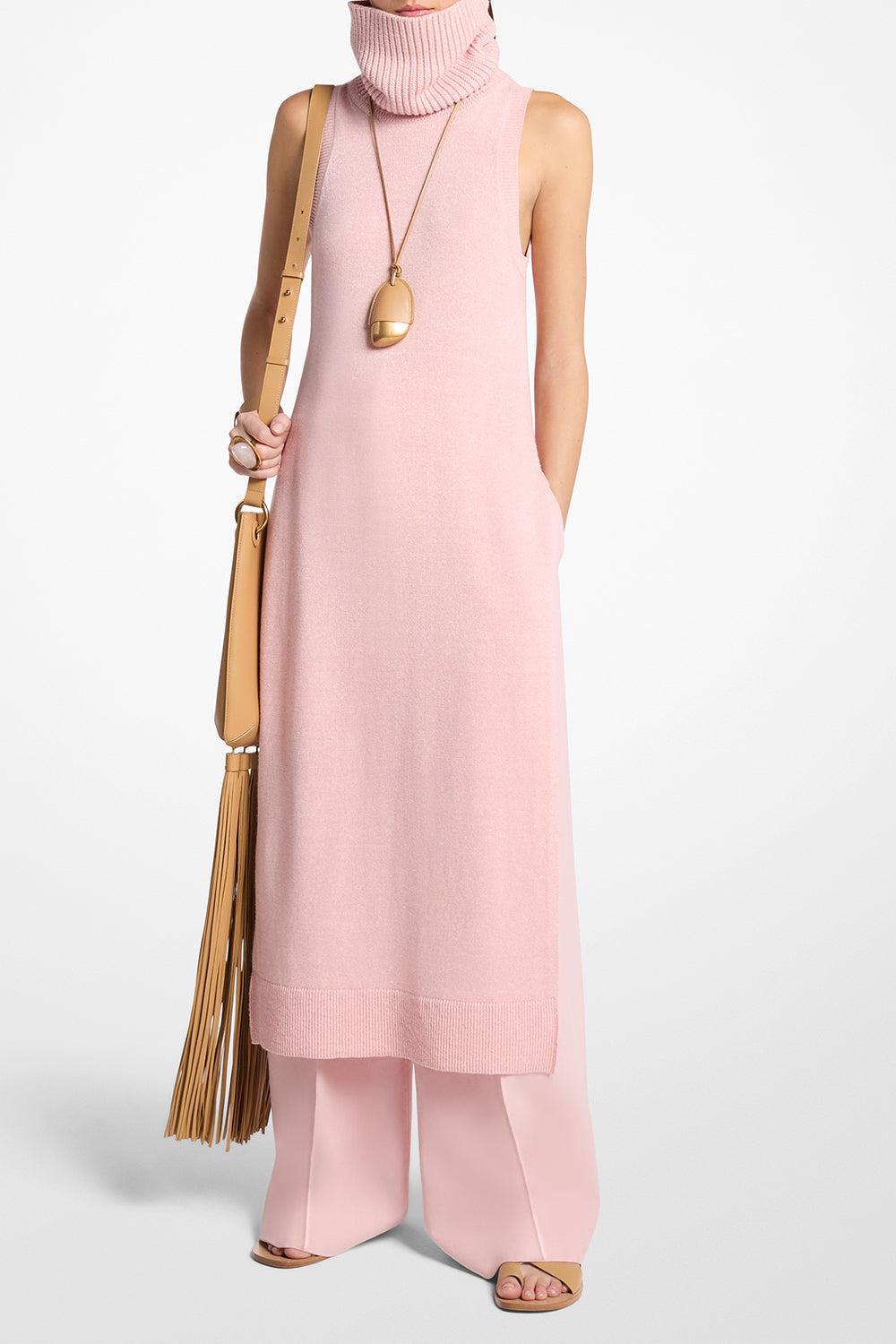 Sleeveless Cowl Neck Tunic-PINK-S-CLOTHINGDRESSCOCKTAIL-MICHAEL KORS COLLECTION