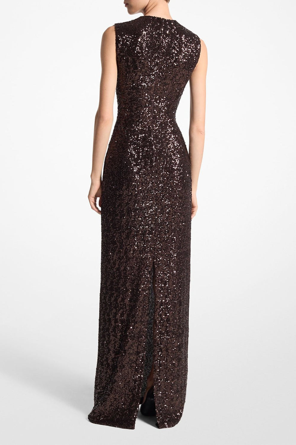 michael kors evening dresses Sleeveless Gown Size:2XLP Satin Polka Dot Scarf swatches-azura-off-the-shoulder-maxi-dress This dress features a