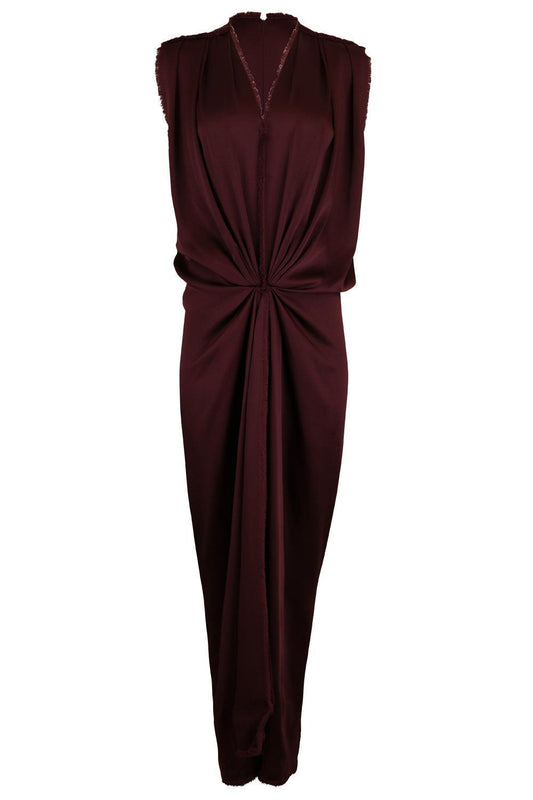 Sleeveless Draped Column Gown-RED-4-CLOTHINGDRESSGOWN-MICHAEL KORS COLLECTION