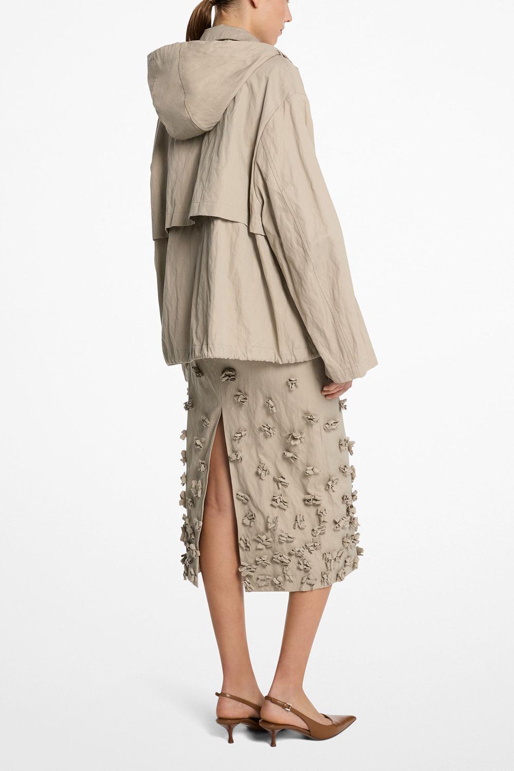 Crushed Hooded Jacket | MICHAEL KORS COLLECTION – Marissa Collections