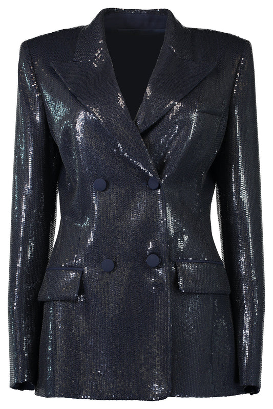 Double Breasted Blazer - Maritime Sequin-MARITIME-4-CLOTHINGJACKETEVENING-MICHAEL KORS