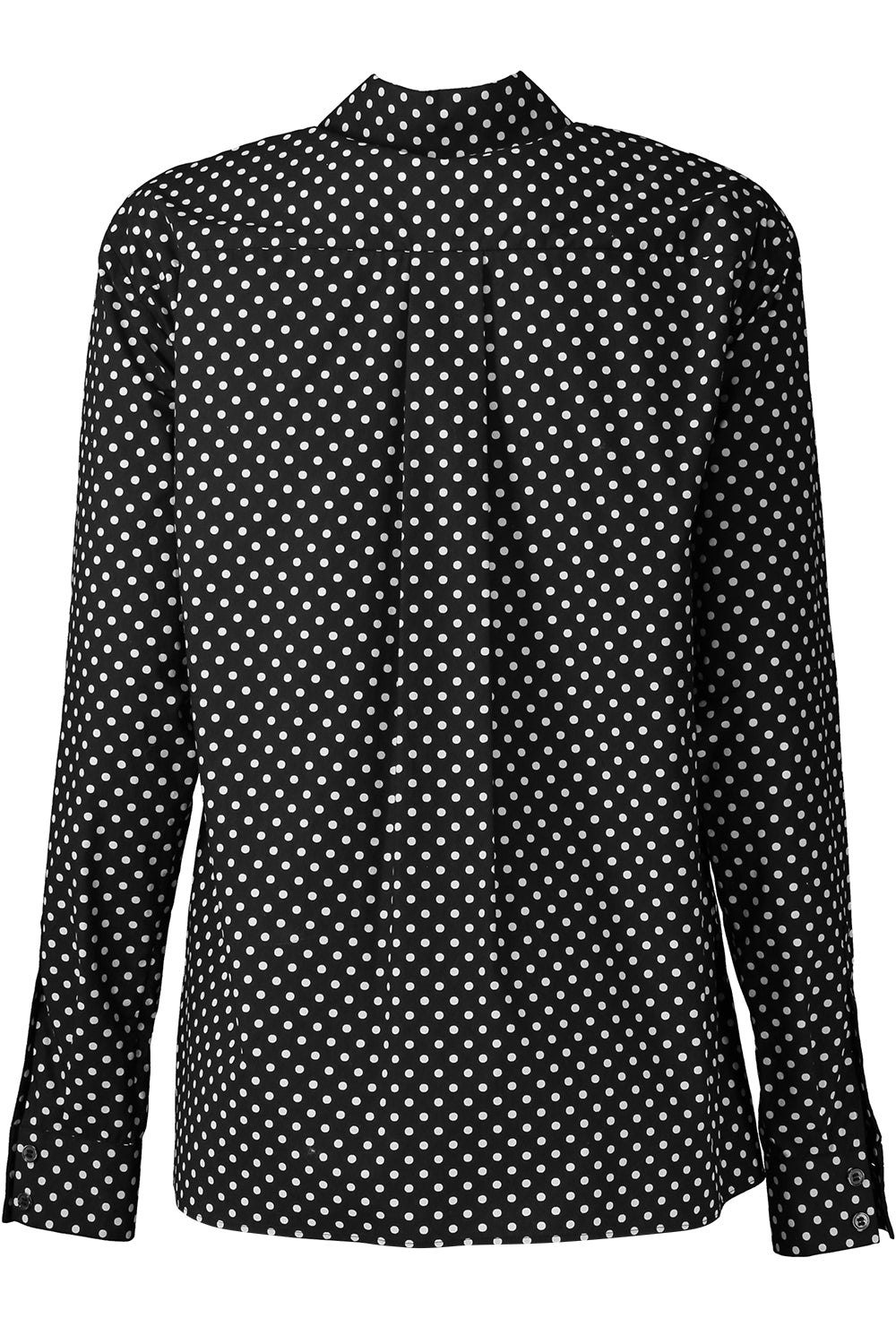 Katia Button Front Shirt-BLACK-2-CLOTHINGTOPBLOUSE-MICHAEL KORS COLLECTION