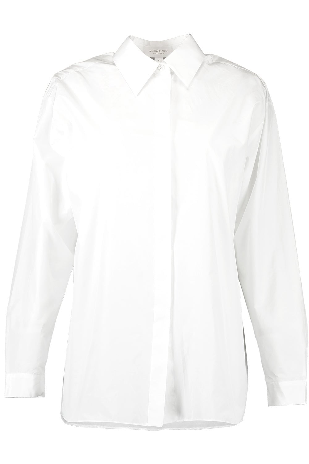Boyfriend Shirt - Optic White CLOTHINGTOPBLOUSE MICHAEL KORS COLLECTION   