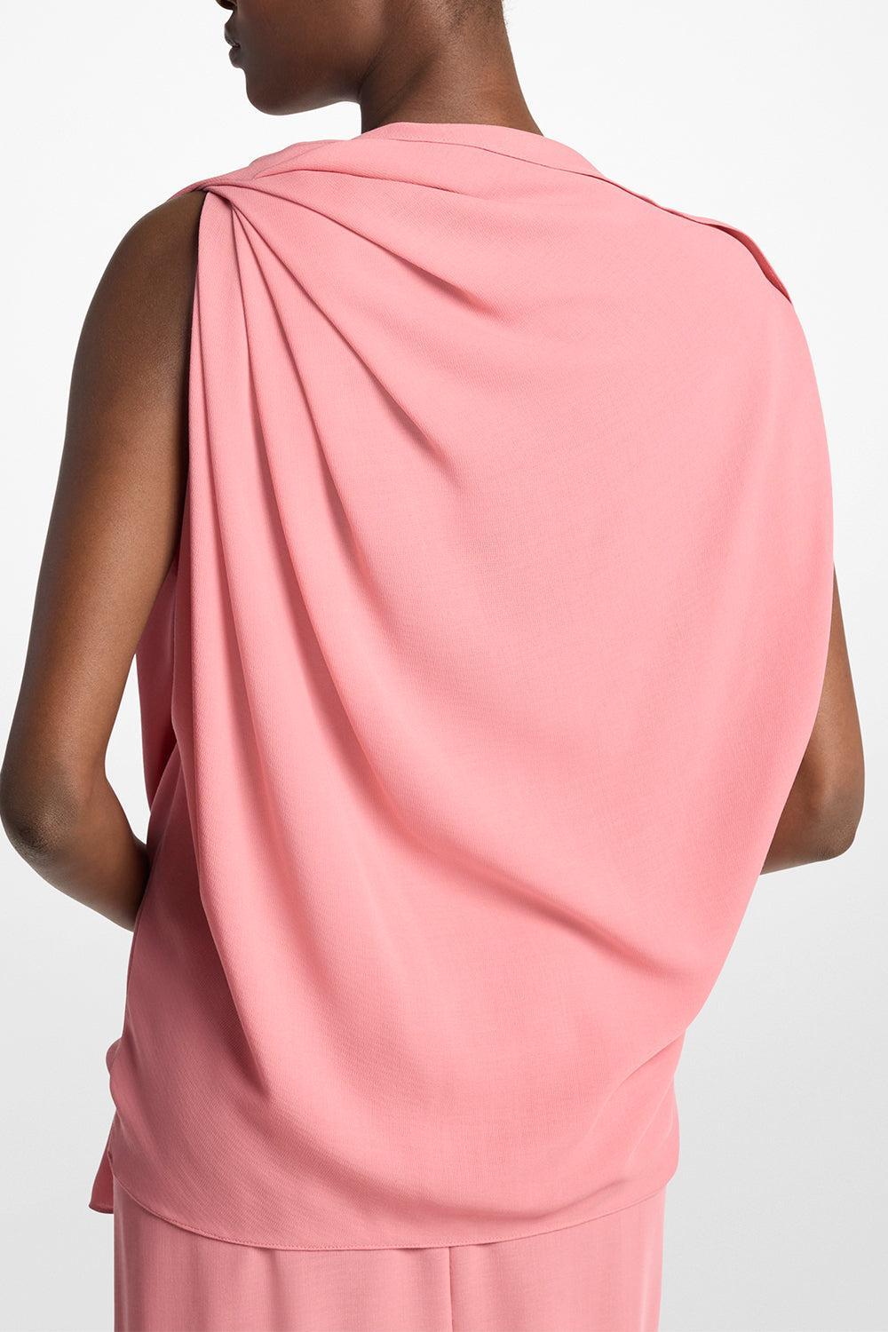 Draped Blouse-PINK-XS-CLOTHINGTOPBLOUSE-MICHAEL KORS COLLECTION