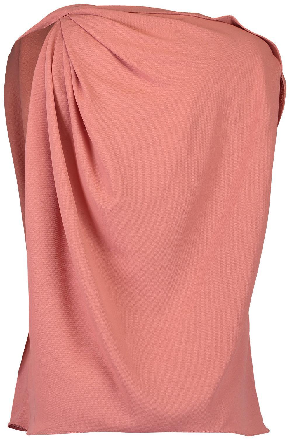 Draped Blouse-PINK-XS-CLOTHINGTOPBLOUSE-MICHAEL KORS COLLECTION