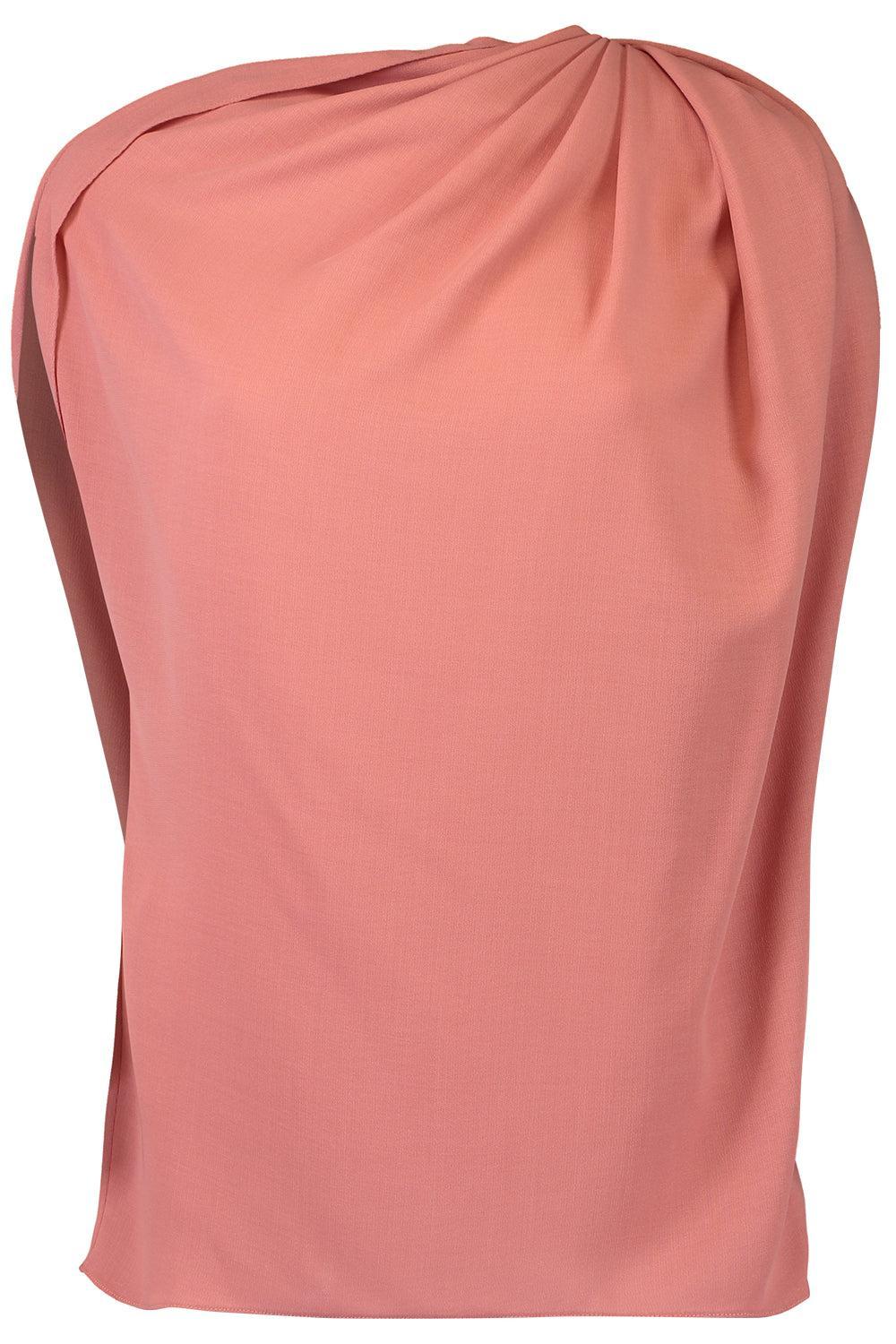 Draped Blouse-PINK-XS-CLOTHINGTOPBLOUSE-MICHAEL KORS COLLECTION