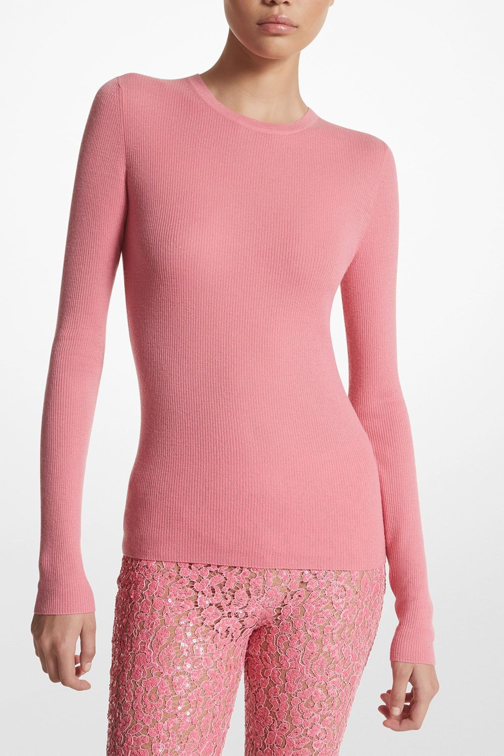 MICHAEL KORS COLLECTION-Hutton Pullover - Geranium-