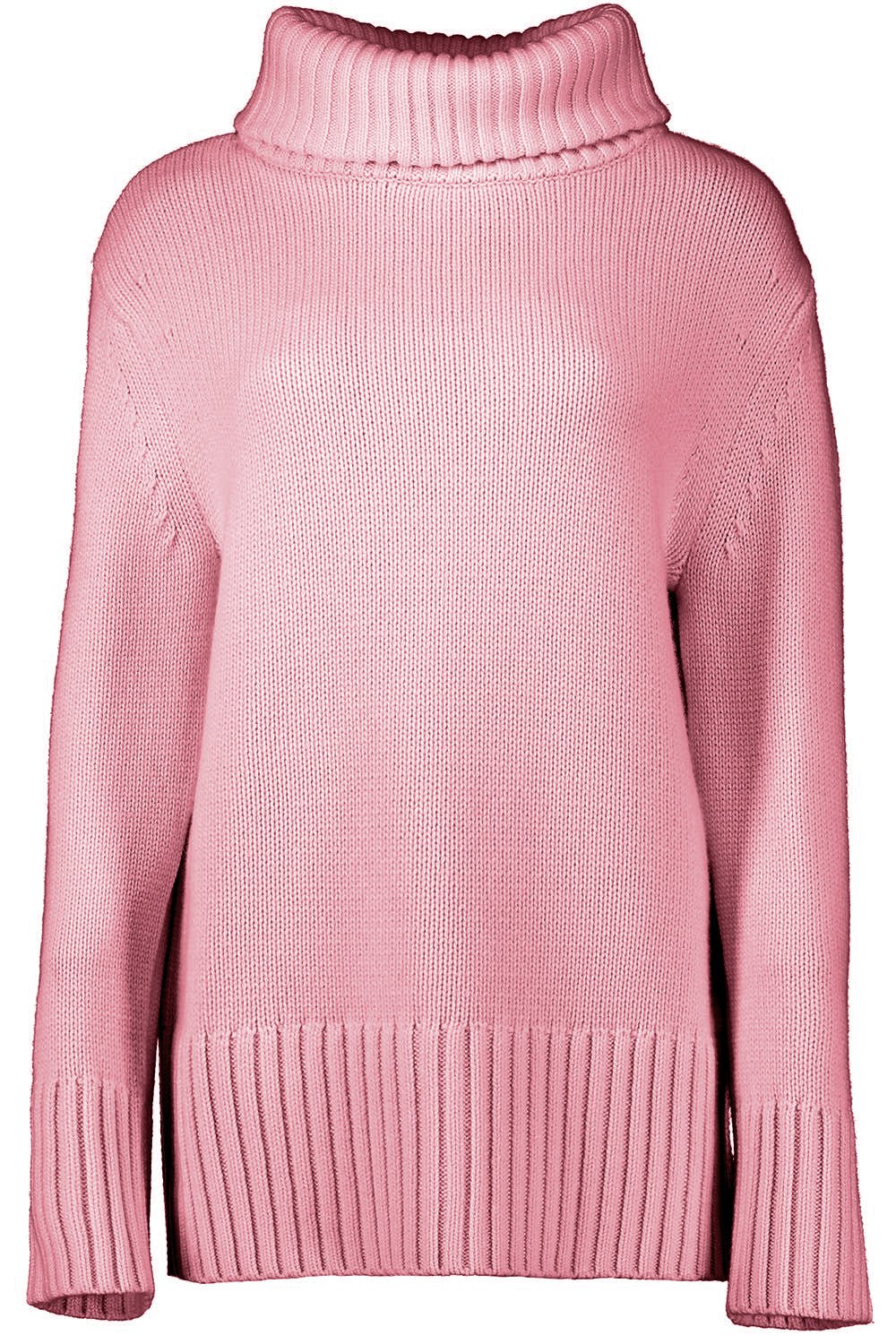 MICHAEL KORS-Oversized Turtleneck Pullover - Mauve-