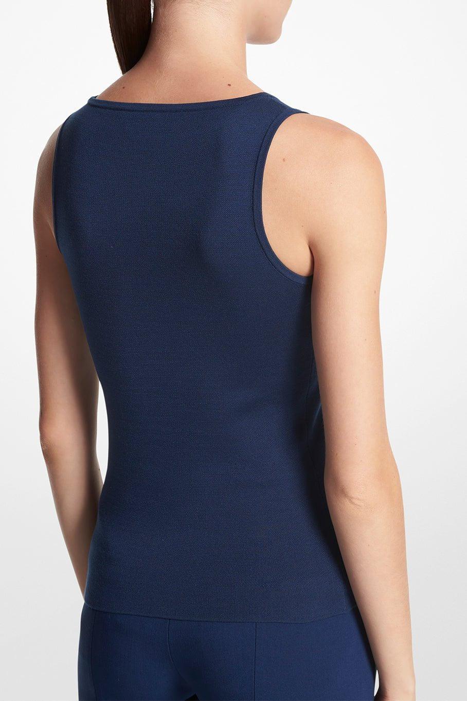 MICHAEL KORS COLLECTION-Interlock Tank - Navy-