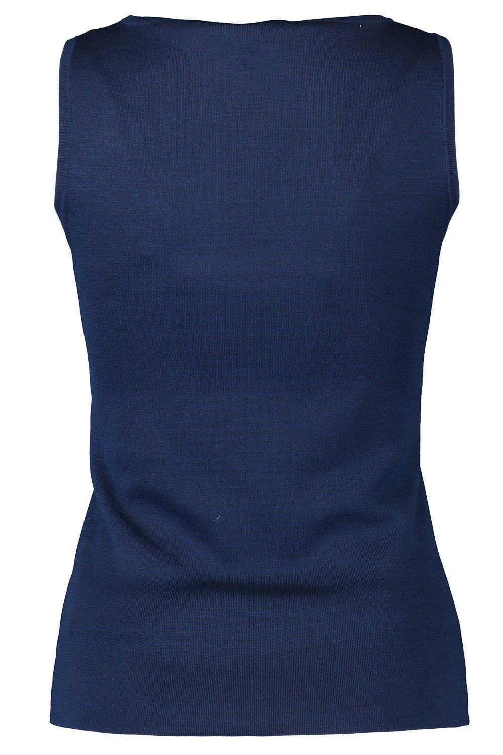MICHAEL KORS COLLECTION-Interlock Tank - Navy-