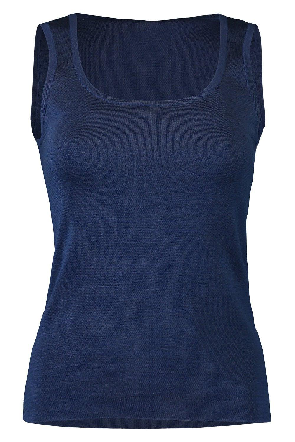 MICHAEL KORS COLLECTION-Interlock Tank - Navy-