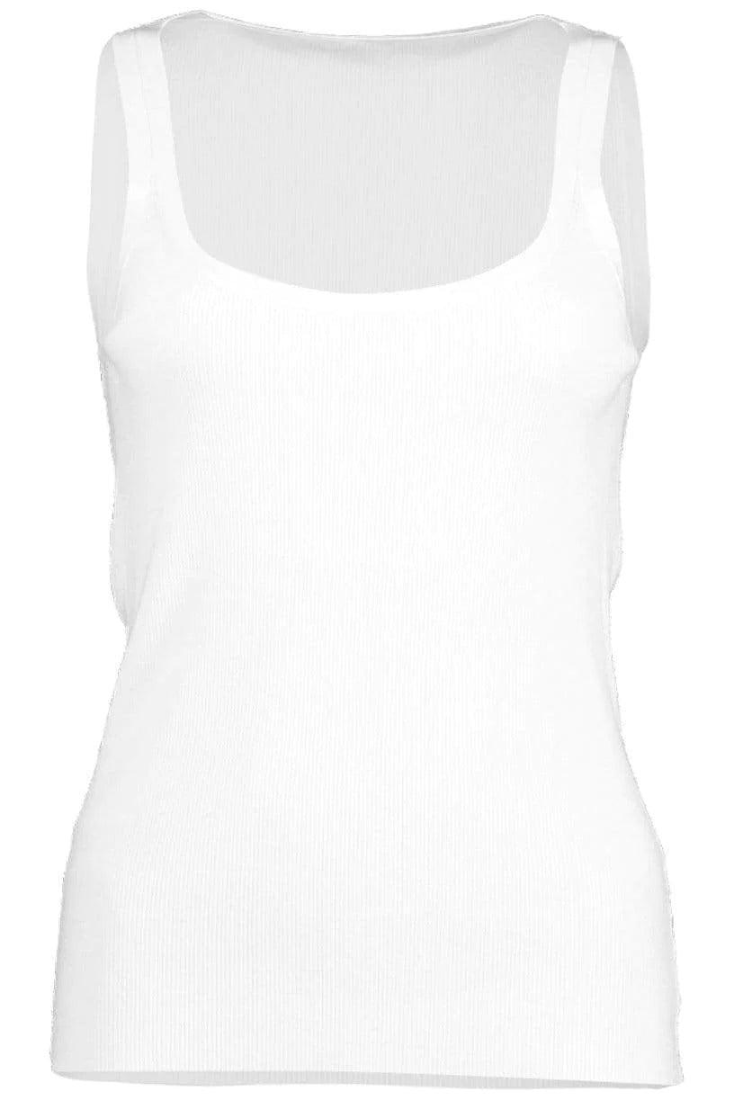MICHAEL KORS COLLECTION-Ribbed Tank top - White-