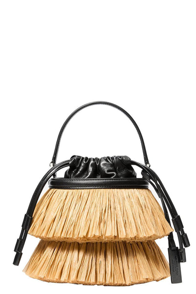 MICHAEL KORSかごバック Mini Ischia Bucket Bag - Natural Black | MICHAEL KORS COLLECTION