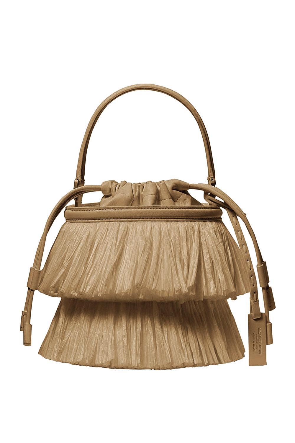  Mini Ischia Bucket Bag - Natural-NAT/PEAN-O/S-HANDBAGSHOULDER-MICHAEL KORS COLLECTION 